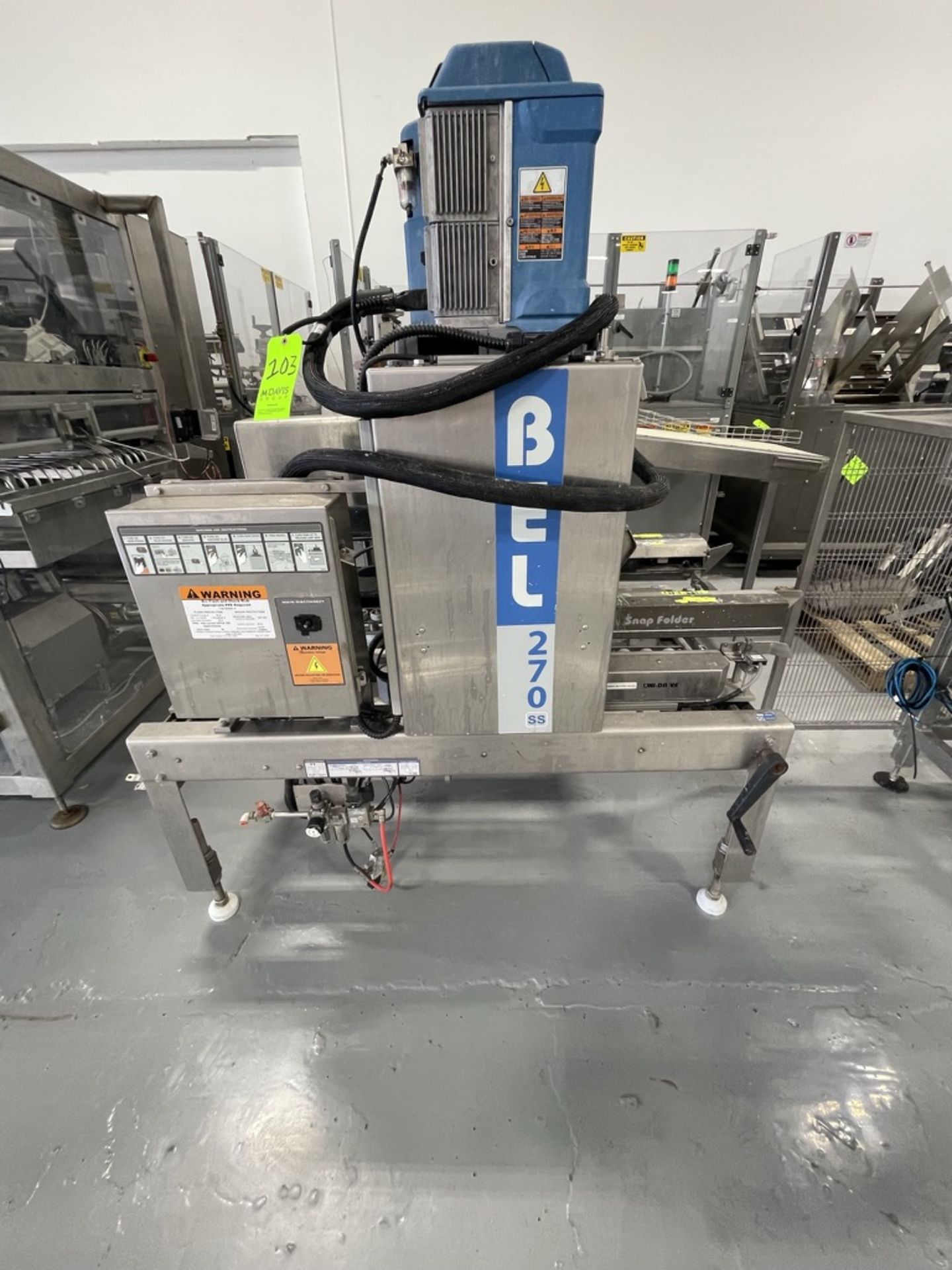 WEXXAR BEL 270SS BOX SEALER WITH NORDSON PROBLUE 7 GLUE POT (INV#84349)(Located @ the MDG Auction