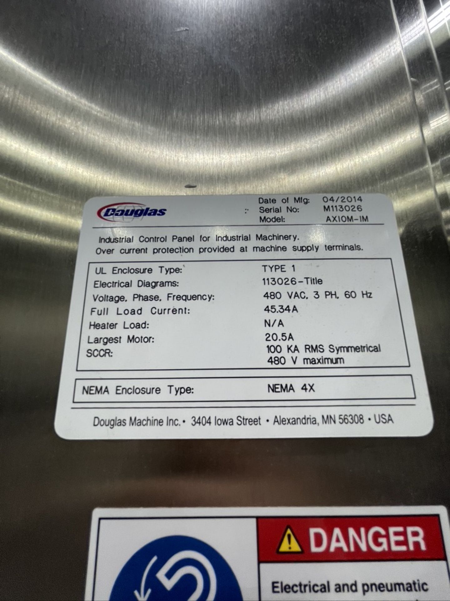 2014 DOUGLAS 6-LANE CASER, MODEL AXIOM-1M, S/N M113026, 2-DOOR S/S CONTROL PANEL WITH ALLEN - Bild 4 aus 37