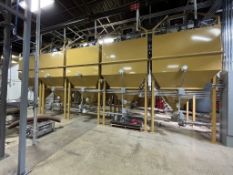 3,200 LB DEGAS COFFEE SILOS WITH NITROGEN DEGASSING, SERIES 3000, 160 FT3 USUABLE CAPACITY, 6â€™ X