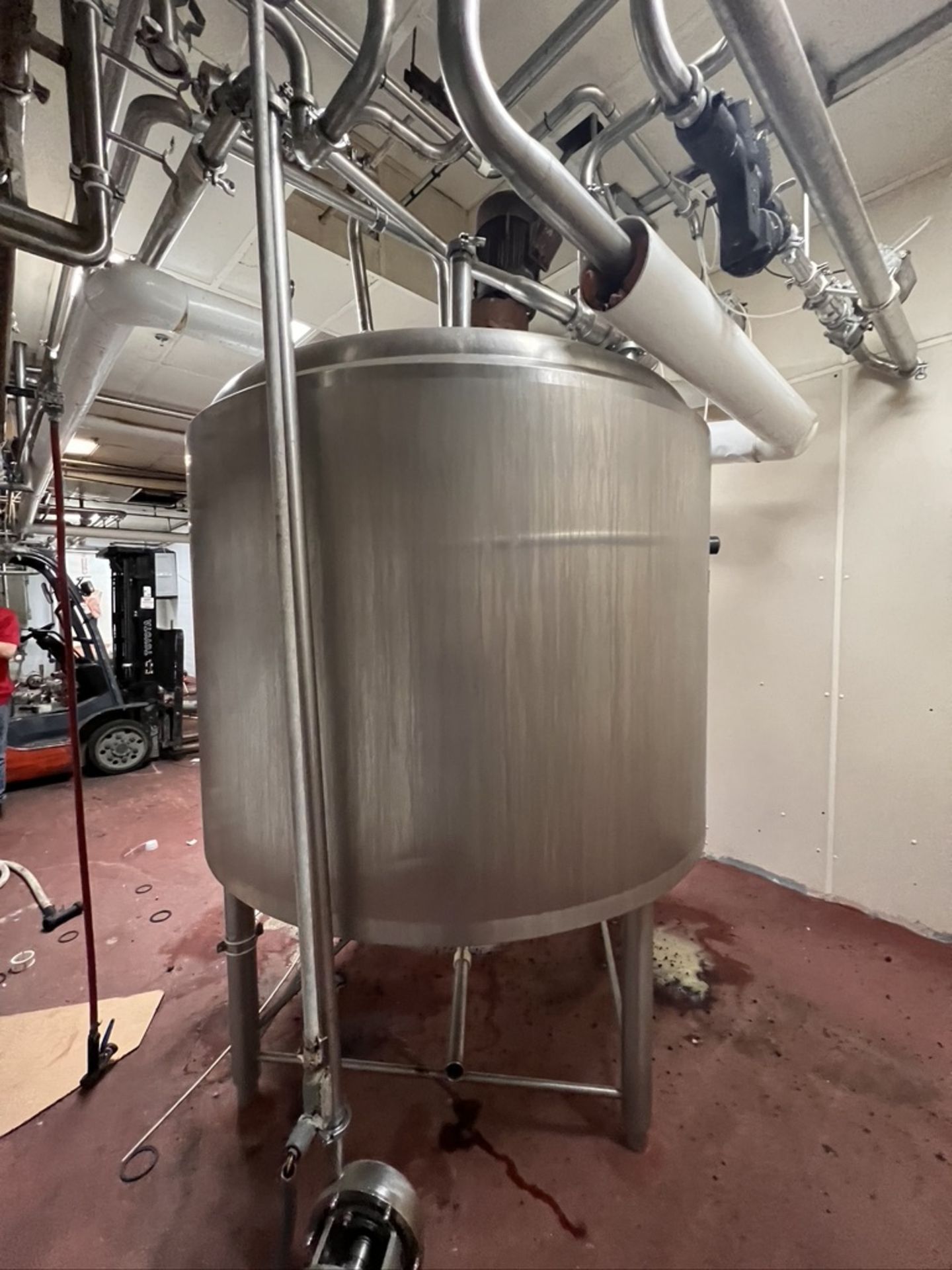 CREPACO 800 GALLON JACKETED S/S BLEND TANK,  S/N B9475, EQUIPPED WITH CIP SPRAY BALL AND HIGH - Bild 2 aus 16