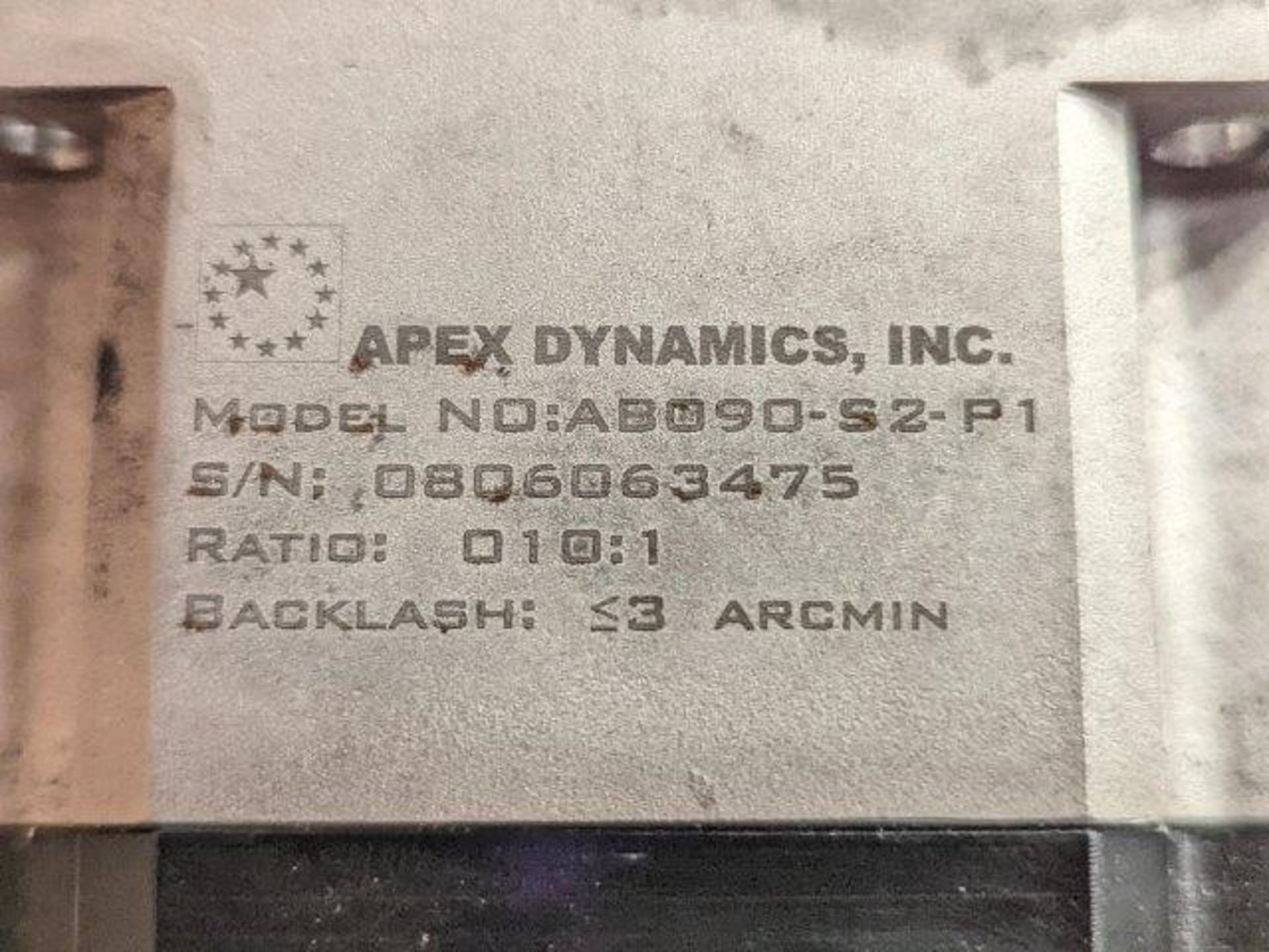 ALLEN-BRADLEY Servo Motor; Model F-4030-Q-H00AA; Max speed 4000 RPM; Includes attached APEX DYNAMICS - Image 5 of 5