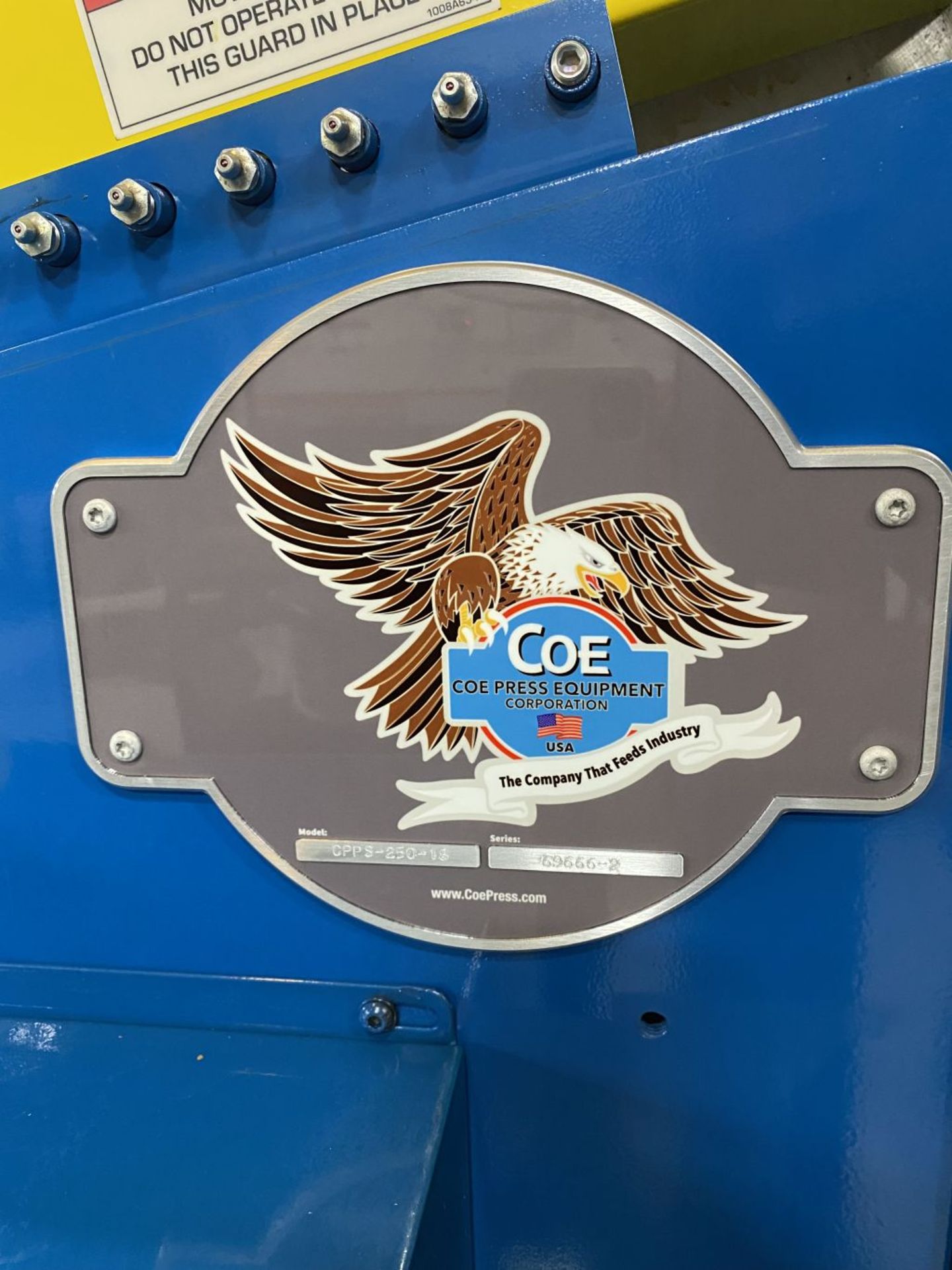 COE Coil Stock Power Straightener. Model: CPPS-250-18 Series: 69666-2, 18” Coil Width, .210”