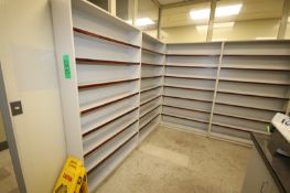 10- Sections of Wooden Lab Shelving, Section Overall Dims.: Aprox. 7' H x 4' W (Old Tag #102 -