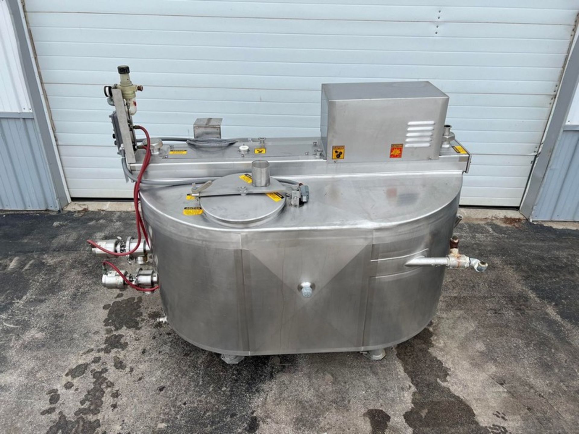 Aprox. 350 Gal. Double OO Cheese Vat, Model R4049, S/N _________ with (2) Agitators, 1 hp, 208-230 - Image 2 of 5