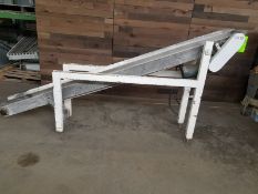 Incline Food Grade Belt Conveyor (NEW Belt) - Aprox. 5-1/4" W x 108" L x 8" Low and 50" High (