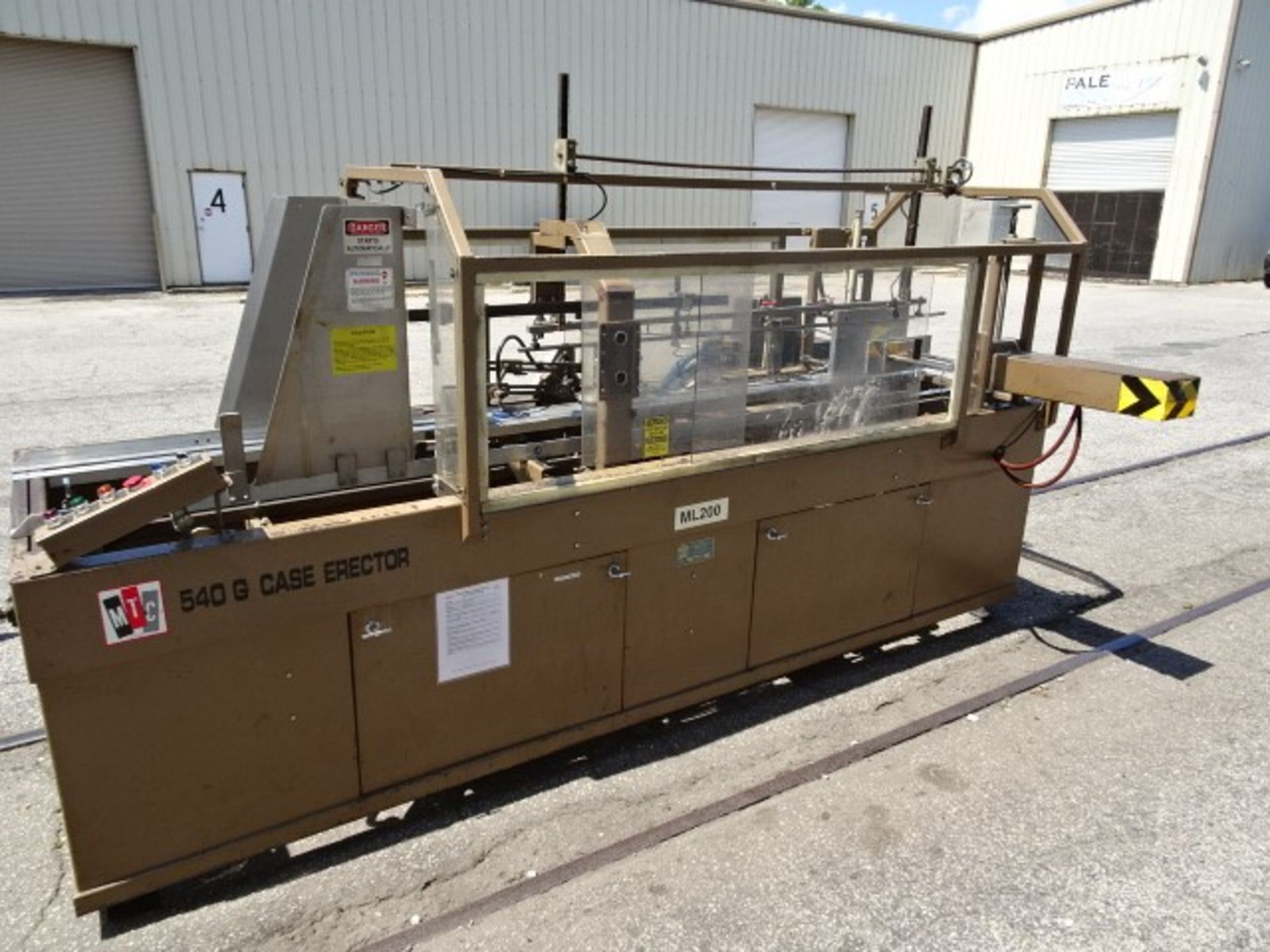 MTC Case Erector with Nordson 3500 Hot Melt Glue; Model 540-G (Located Charleston, SC)