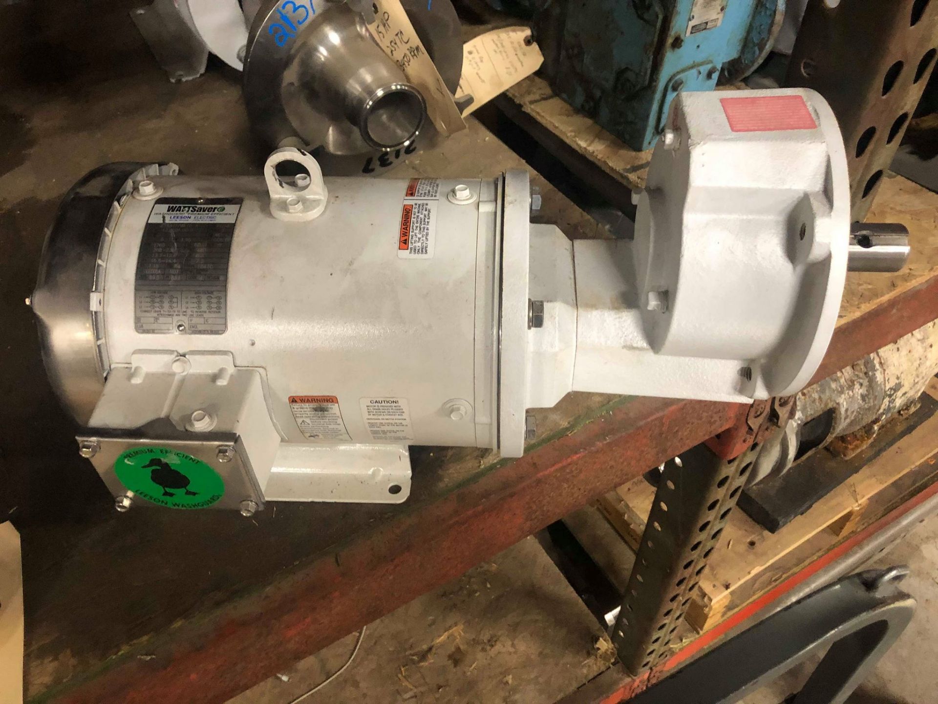 Leeson 5 hp Motor, Model C184T17WK15A, Cat #132201.00 with Frame 184TC, 208-230/460 Volt, 1760