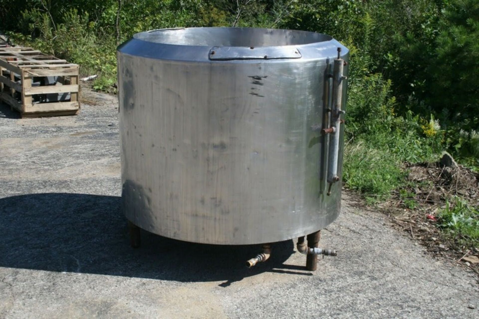 Crepaco Aprox. 200 Gal. S/S Jacketed Process Tank, S/N 6664 (Loading/Handling Fee $500) (Located