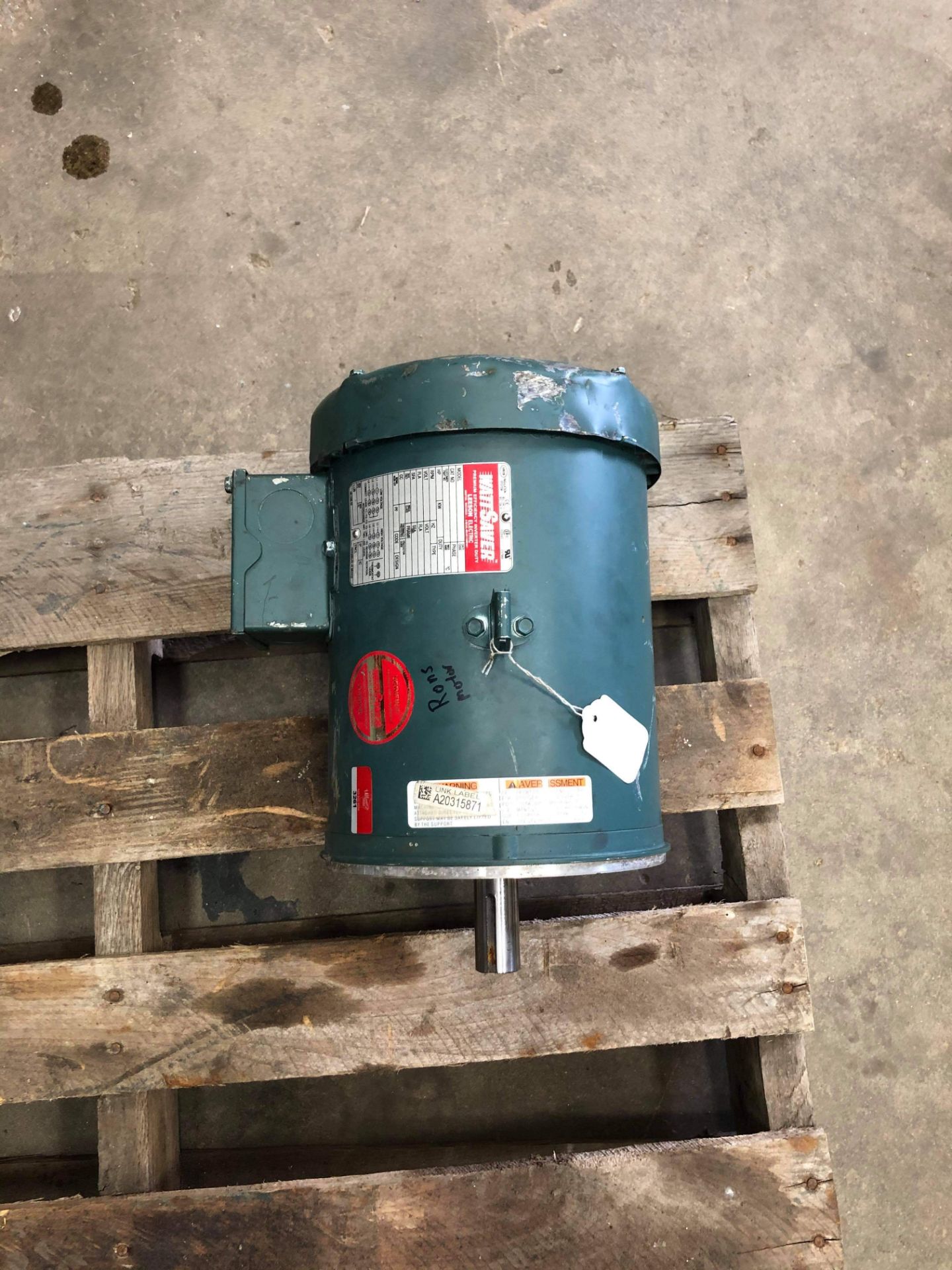 Leeson 3 hp Motor, Model C182T34FK10A, Cat #15209.00 with Frame 182TC, 230/460 V, 3515/2885 RPM, 3 - Image 4 of 6