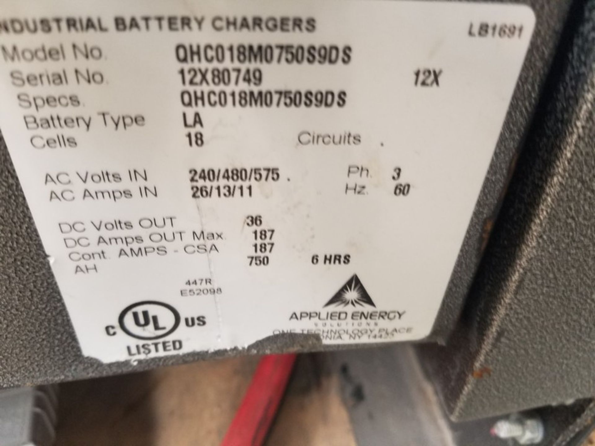 36-Volt Battery Charger (Loading Fee $200) (Located Fort Worth, TX) - Image 3 of 3