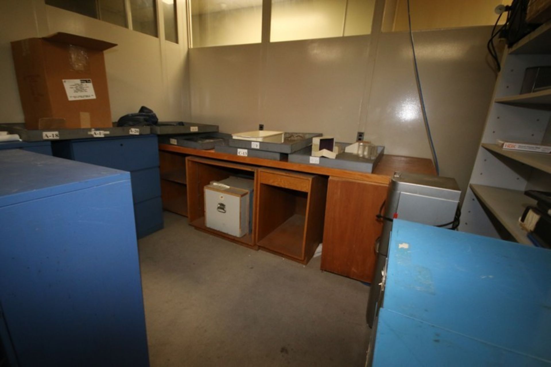Contents of Room, Includes Spare Cabinets, Horizontal Filing Cabinets, Shelving, Rolling Chair, - Image 2 of 3