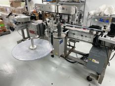 Accuply Front and Back Labeler, Currently Set- Up for only one side but can be converted back to