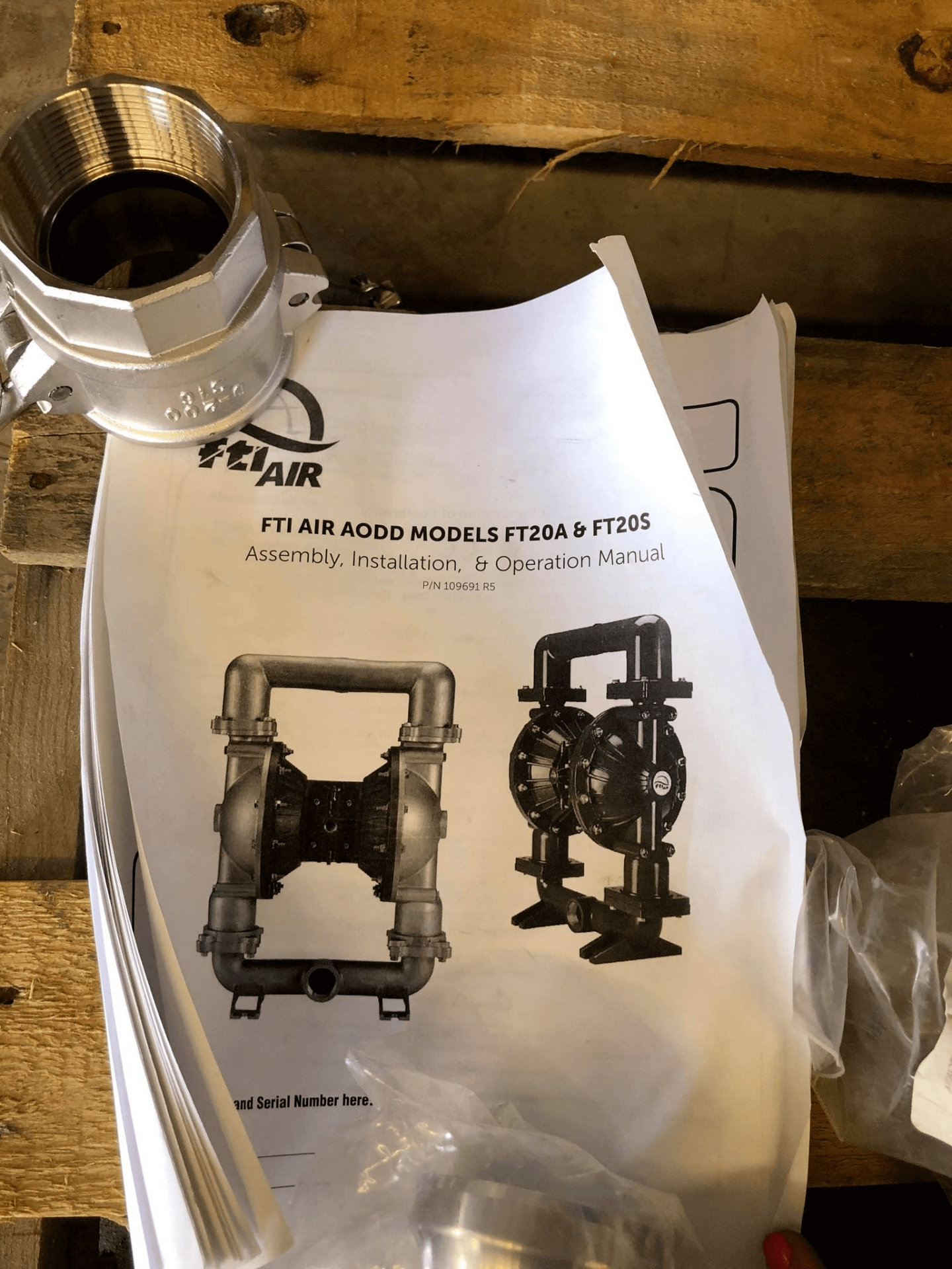2021 FTI Air Pump, Model FT20S-AA-55ST-N2, S/N 13802C18 - Comes with Manual, 2" Inlet/Outlet, - Image 4 of 4