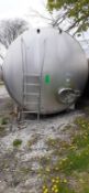 Mueller 6,000 Gal. Milk Tank with Heat Transfer Plate with Agitation, Mfg. 1995 (Located