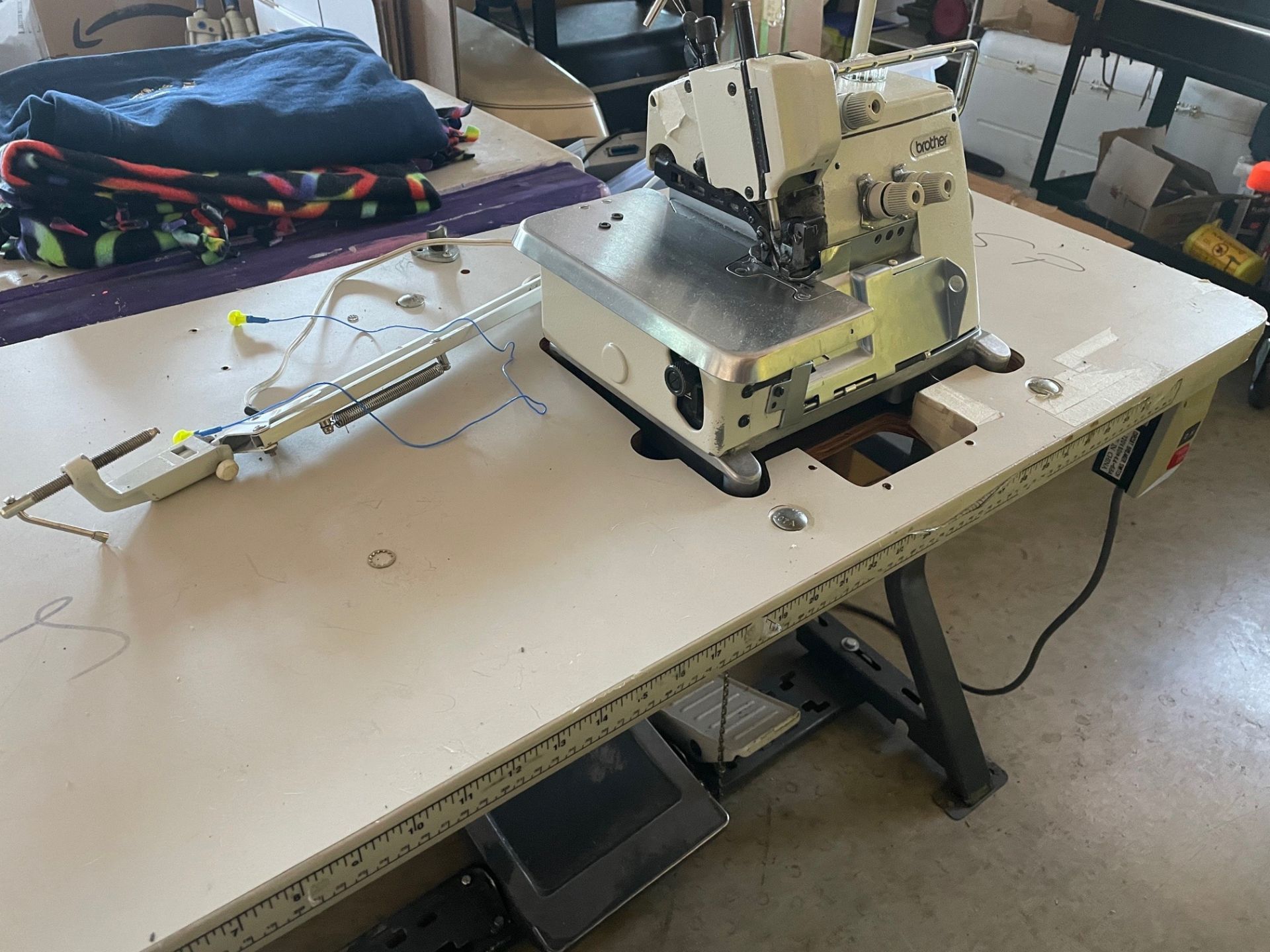 Brother Industrial Sewing Machine, Model EF4-B511 includes Table and Light (Loading Fee $125 USD) (