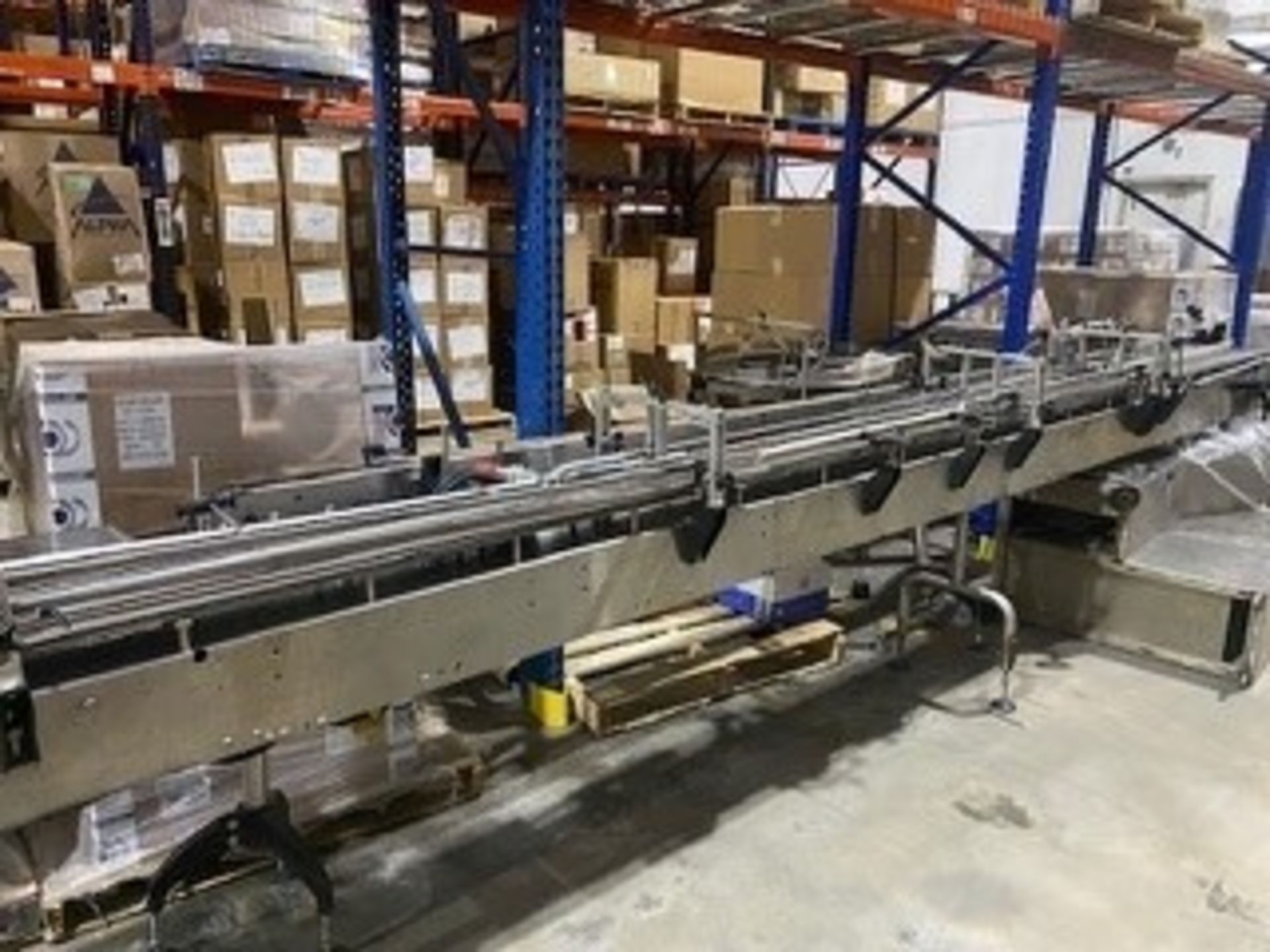 Double Belt Conveyor, Aprox. 18' 4.5" Wide Each Belt (Loading Fee $450) (Located Haleah, FL)
