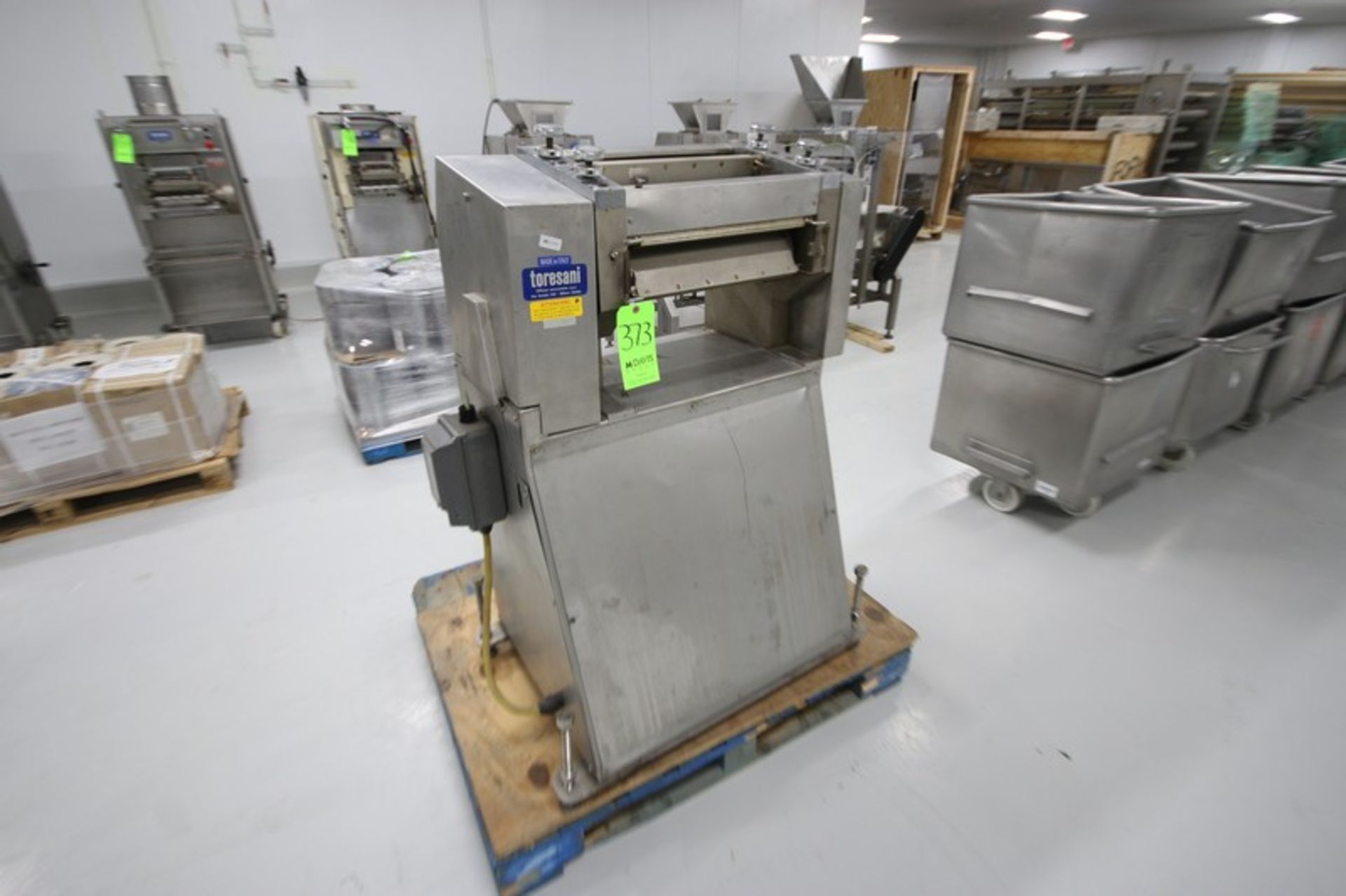 Toresani S/S Pasta Roller, Mounted on S/S Frame (LOCATED IN BELTSVILLE, MD) (RIGGING, LOADING, &