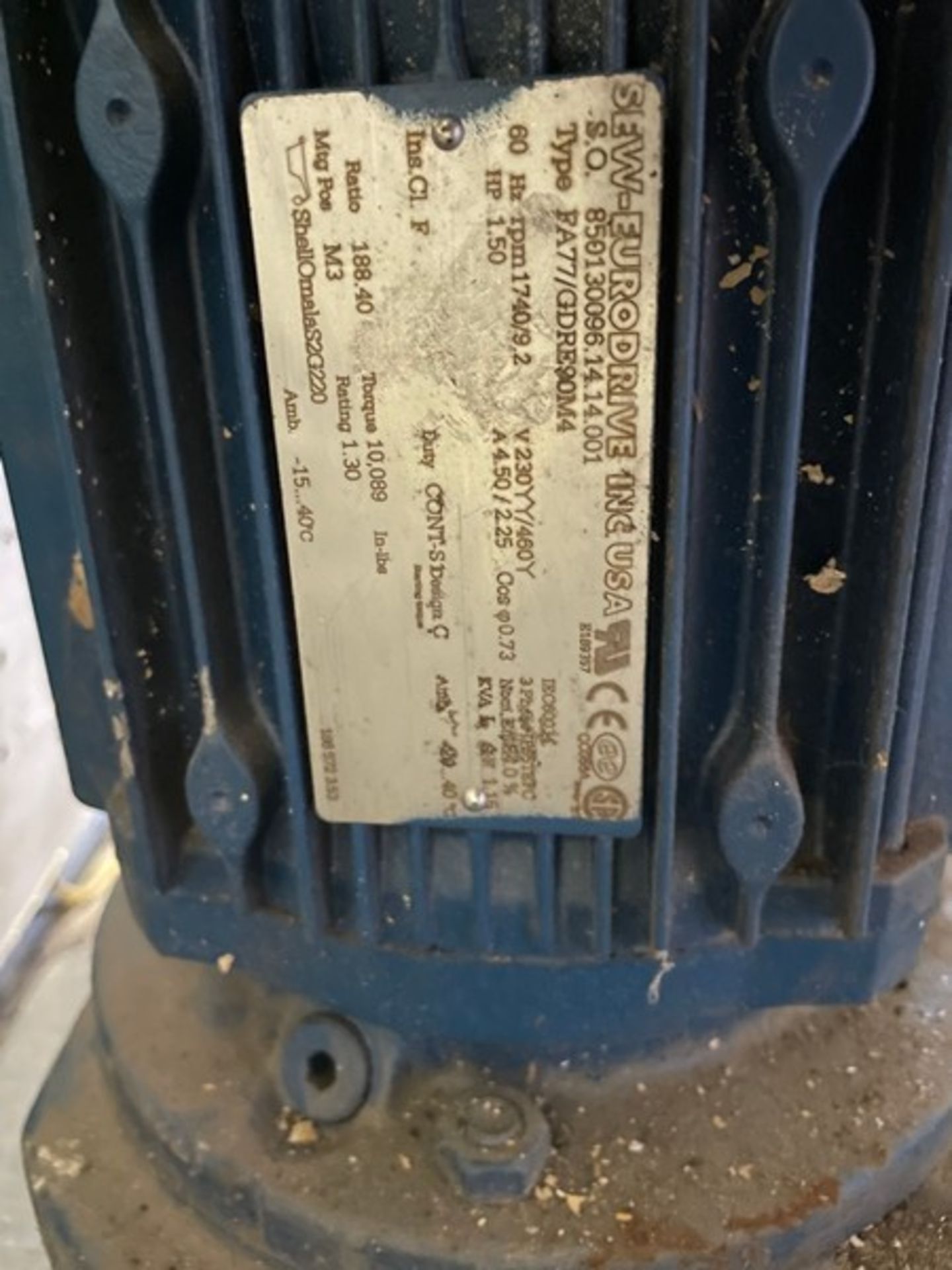 New Gearbox 230/460 V; 1 1/2 HP (Loading Fee $50) (Located Dixon, IL) - Image 3 of 3