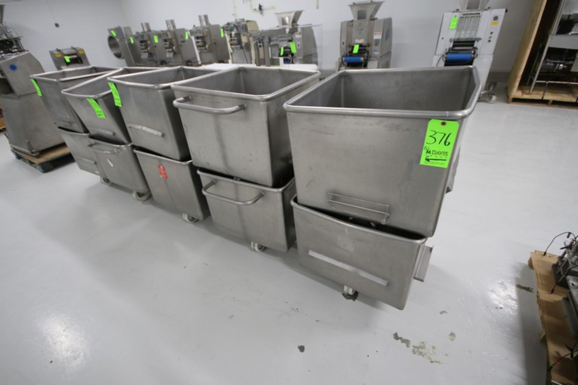 (6) S/S Portable Totes, Internal Dims.: Aprox. 27” L x 23” W x 14” Deep (LOCATED IN BELTSVILLE, - Image 2 of 4