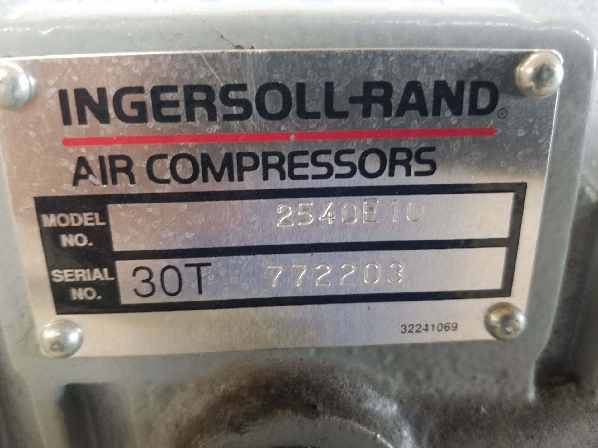 Ingersoll Rand 10 hp Air Compressor, Model T30 with 120 Gal. Tank, 230/460 V, 3 Phase - Bild 4 aus 5