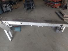 Aprox. 9-1/2" W x 84" Long Incline Belt Conveyor (Rigging, Loading & Site Management Fee $100.00