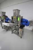 Toresani Pasta Sheeter/Laminator, with Incline Discharge Conveyor, with (2) Motors, Mounted on S/S