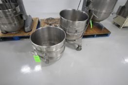 (2) 140 QTs S/S Mixing Bowls (LOCATED IN BELTSVILLE, MD) (RIGGING, LOADIN