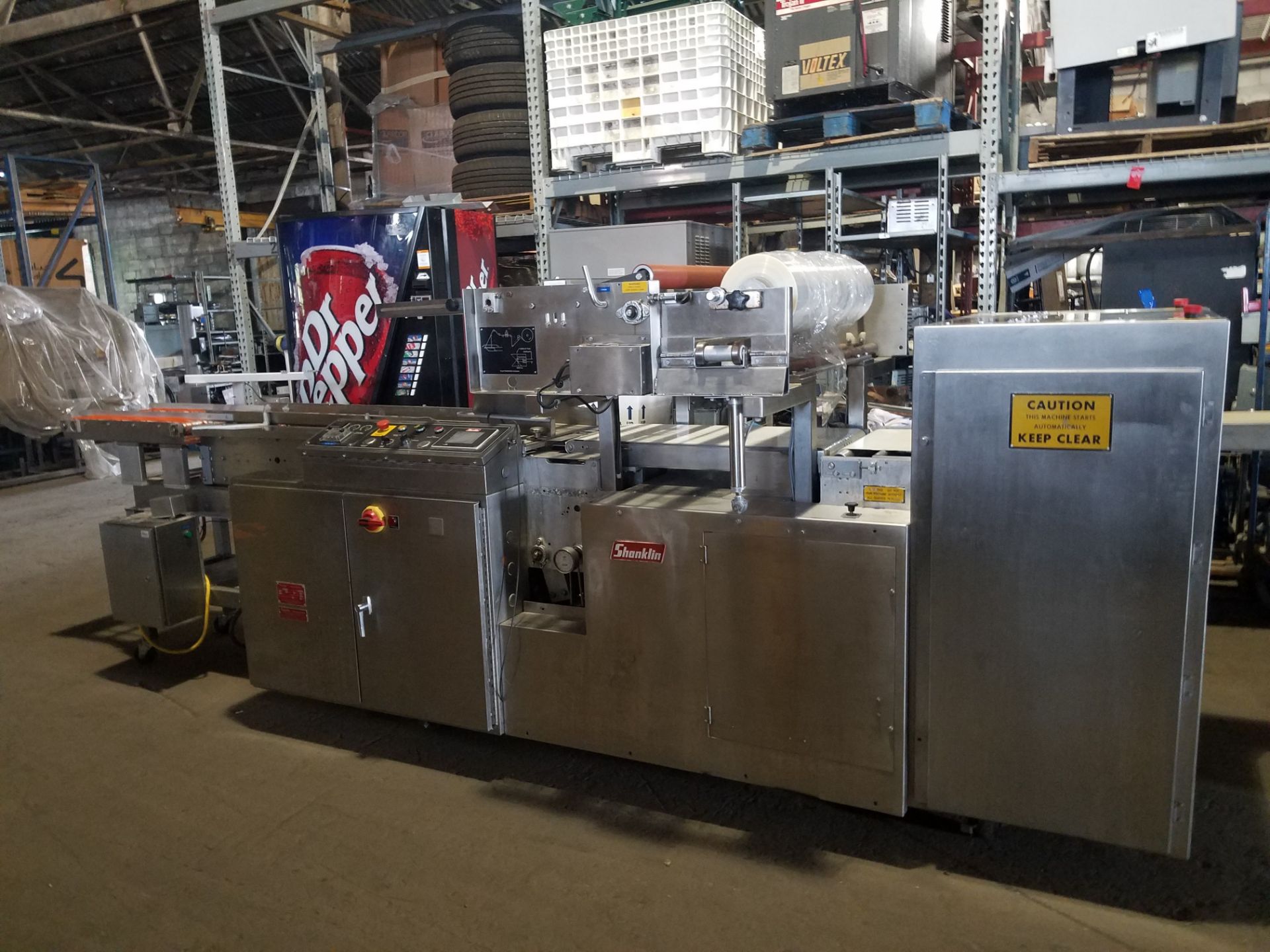 Shanklin High Speed Shrink Wrapper, Model HS4SS, S/N H9737, Volt 230, Singlel Phase (Located Fort