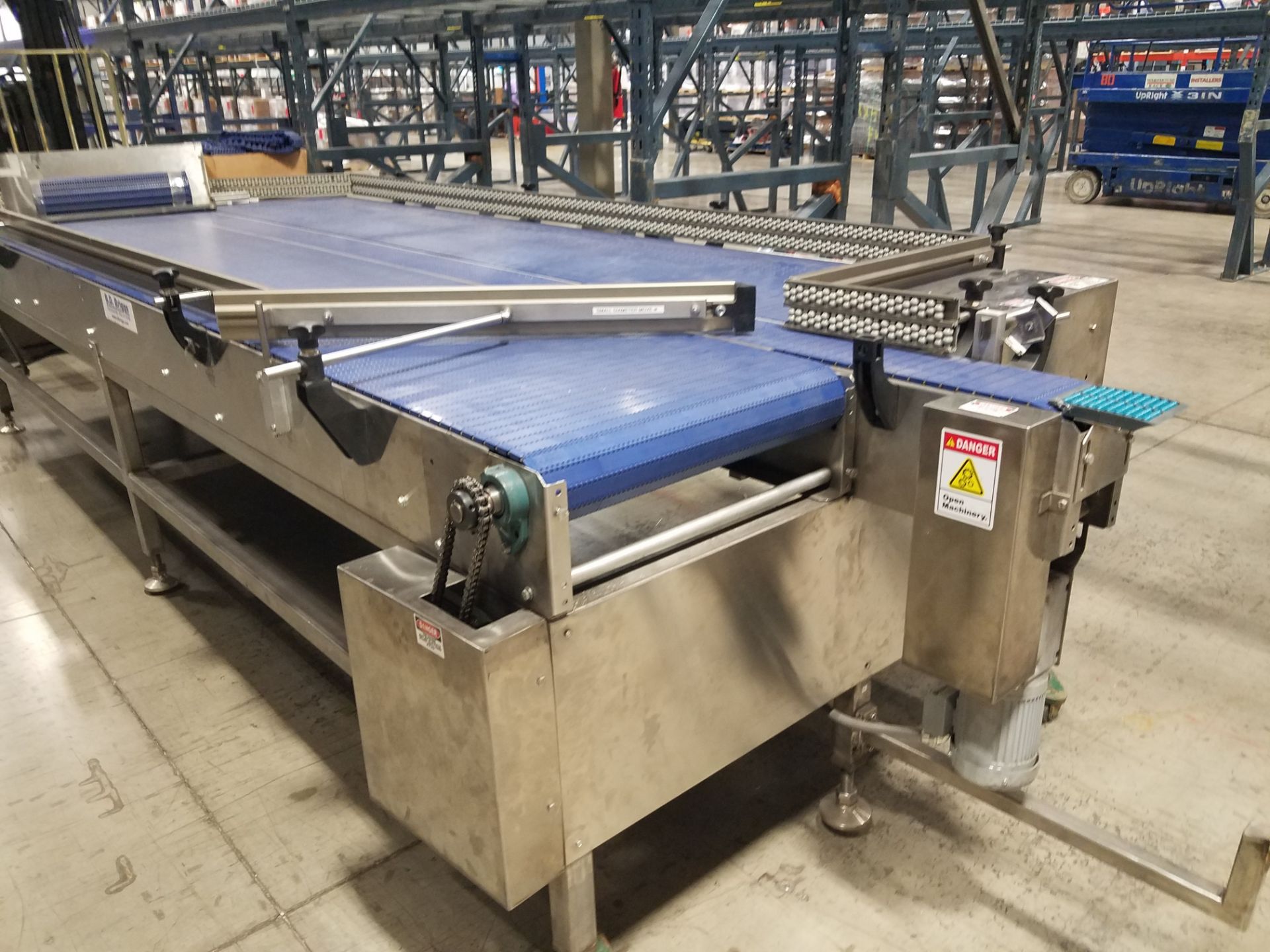 BD Briggs Aprox. 58" W x 14' Long x 36" H S/S Plastic Belt Accumulation Table, Model CONV G1, - Image 2 of 5