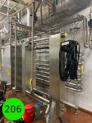 APV Model R51, Pasterurizer 5400 gal/h, S/N 28222 with ballast tank, hold tube 2 1/2"; Valves;