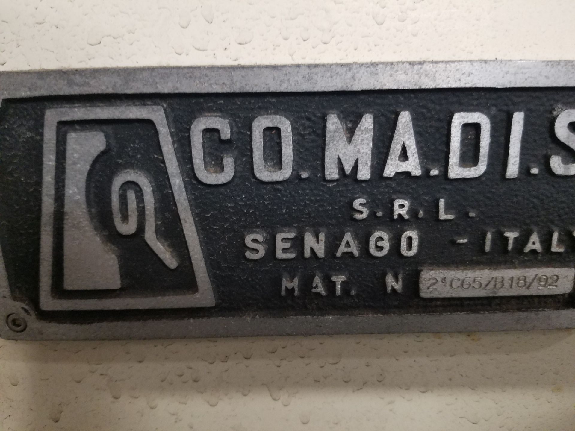 Comadia 10-Head Piston Tube Filler, Model B18, S/N 2-C65, Volt 220, 3 Phase (Rigging, Loading & - Image 5 of 5