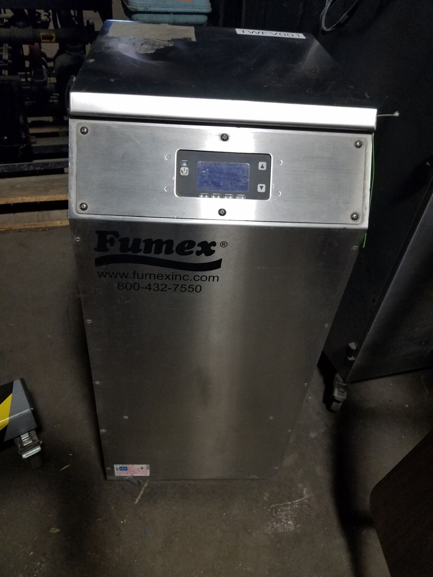 Fumex Fume Air Filtration System, Model FA2SSD, S/N 34084904, Volt 120 (Rigging, Loading & Site