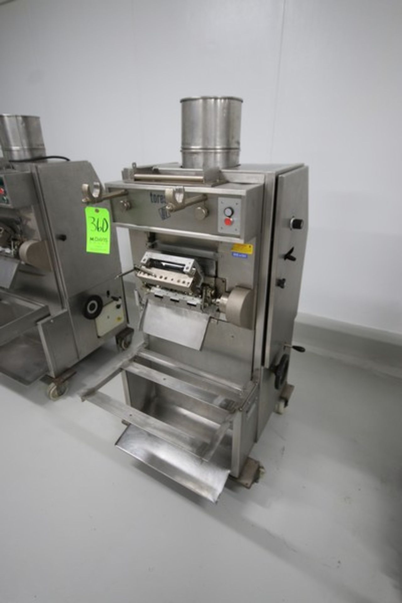 Toresani Tortellini Machine, M/N MR265A, Type 85451, 220 Volts, Mounted on Portable Frame (LOCATED I - Image 2 of 6