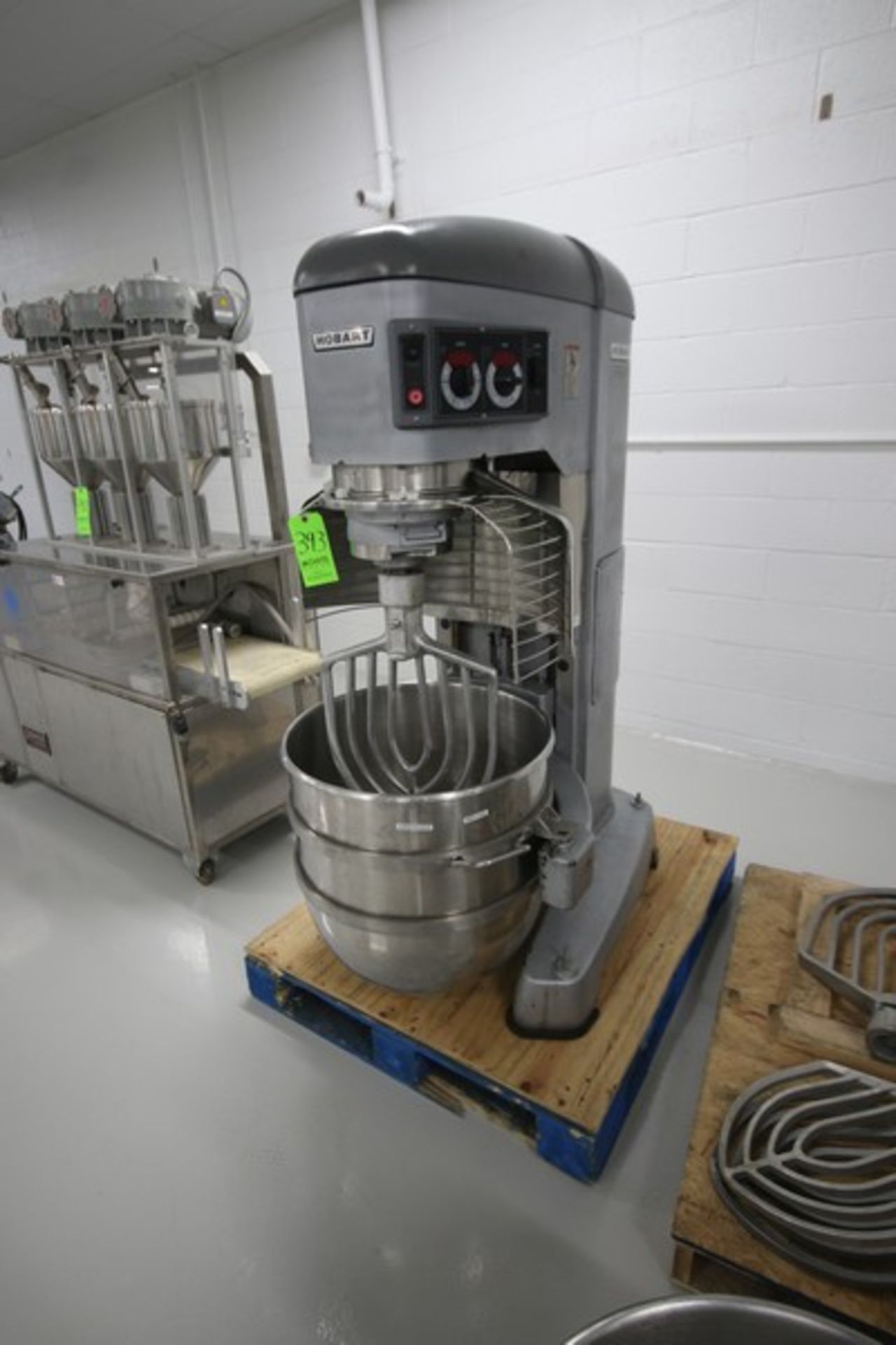 Hobart Legacy Mixer, M/N HL1400, S/N 31-1498-070, with 5 hp Motor, with S/S Mixing Bowl & Whip