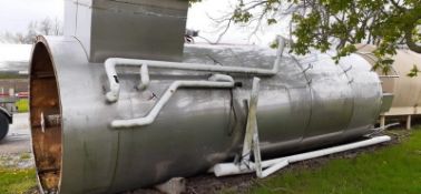 Inox Tek 6,000 Gal. Silo with Agitation and Heat Transfer Plate (Located Hicksville, OH)