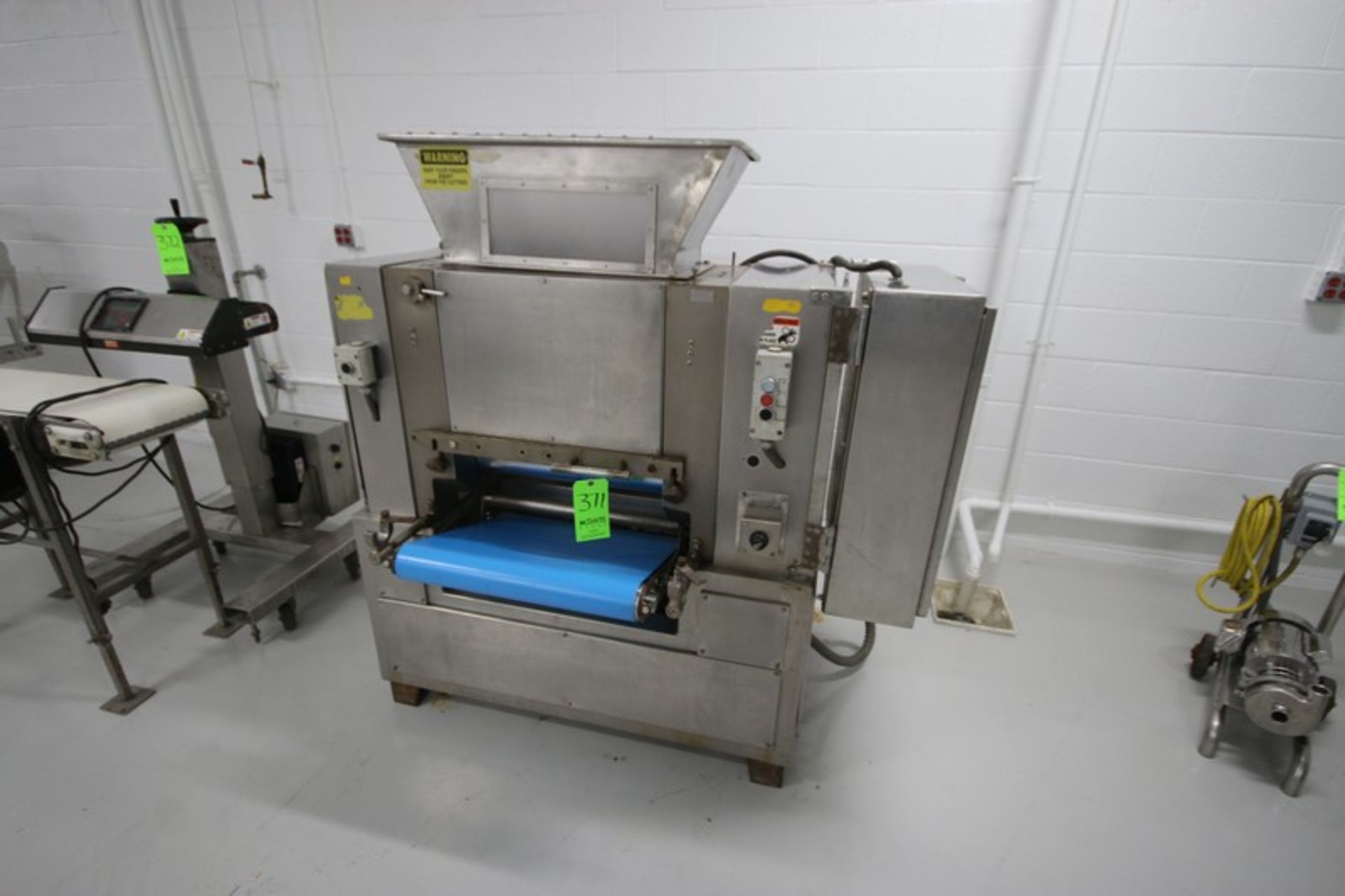 Toresani S/S Pasta Sheeter/Laminator, M/N 540MM, with Aprox. 20” W Belt, Mounted on S/S Frame (LOCAT
