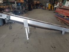 Dura-Drive Plus 10" W x 120" Long Incline Belt Conveyor, Volt 110 (Rigging, Loading & Site