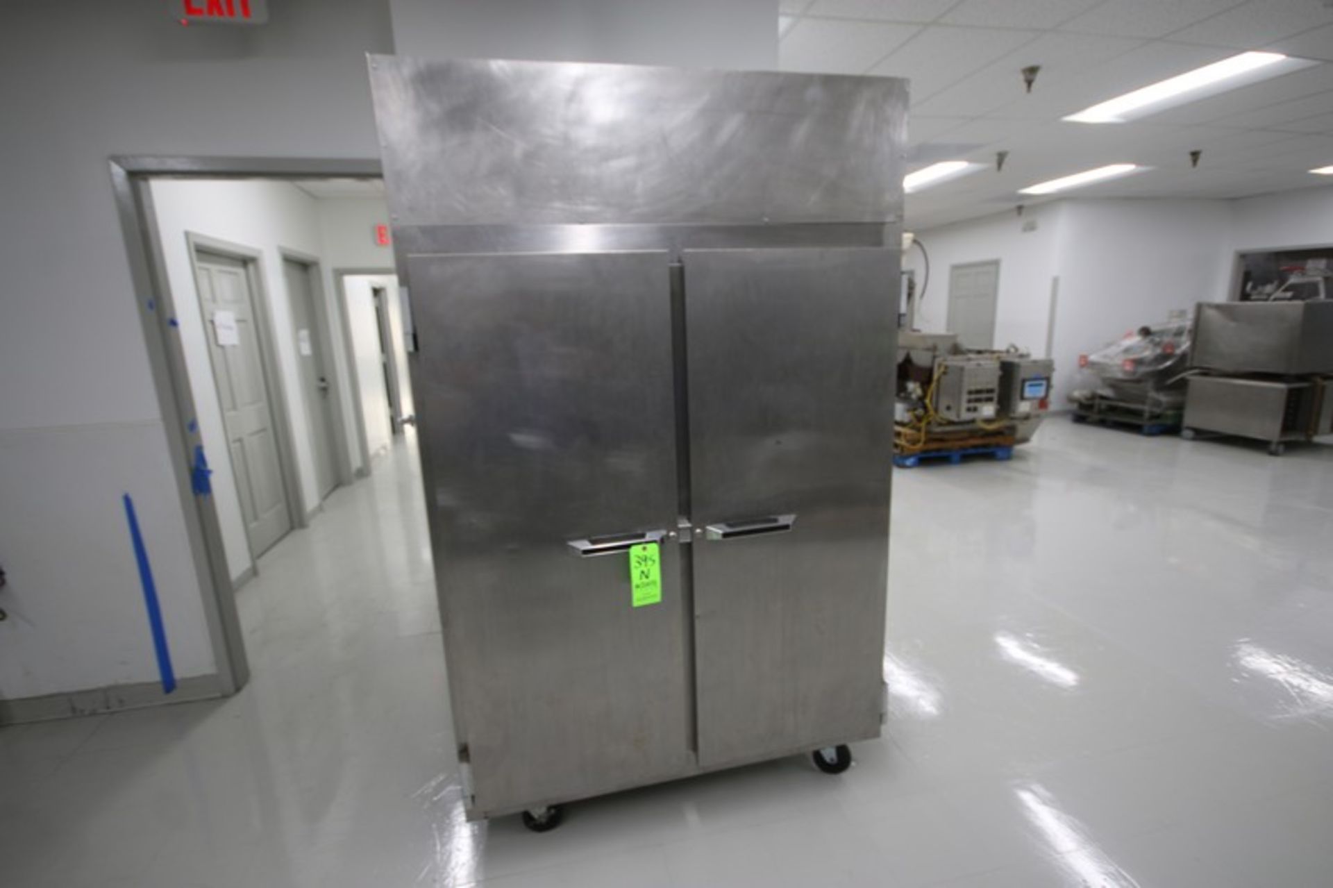 Double Door S/S Refrigerator, Mounted on Casters (LOCATED IN BELTSVILLE, MD) (RIGGING, LOADING, &