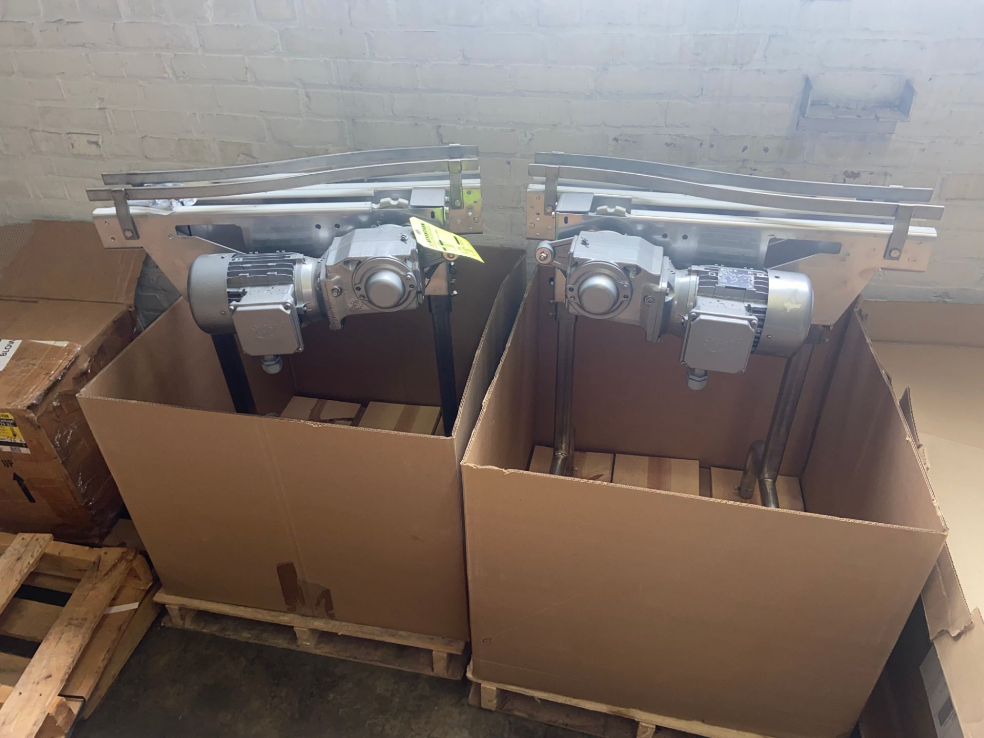 (2) NEW Conveyor Drives, with NEW Drives, Mounted on S/S Frame (LOCATED IN BALTIMORE, MD) (