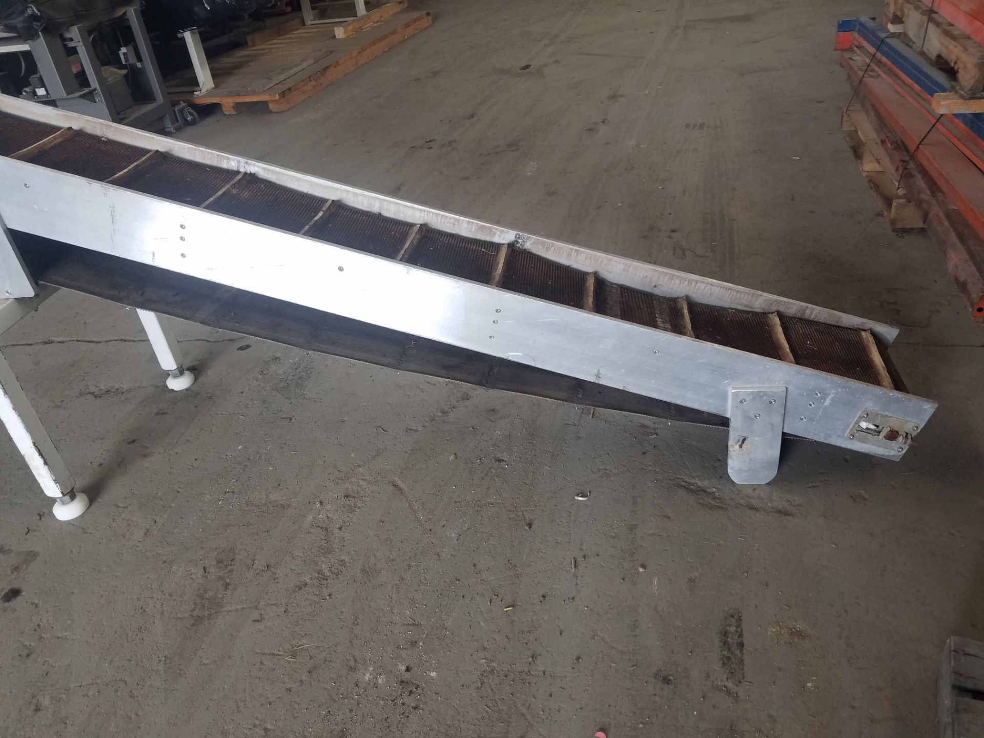 Dura-Drive Plus 10" W x 120" Long Incline Belt Conveyor, Volt 110 (Rigging, Loading & Site - Image 2 of 5