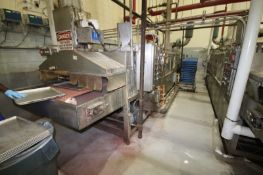 Douglas S/S Tunnel Pan Washer, M/N WRBO-2000, 480 Volts, 3 Phase, 715,000 BTU (PAN Wash #1) (LOCATED