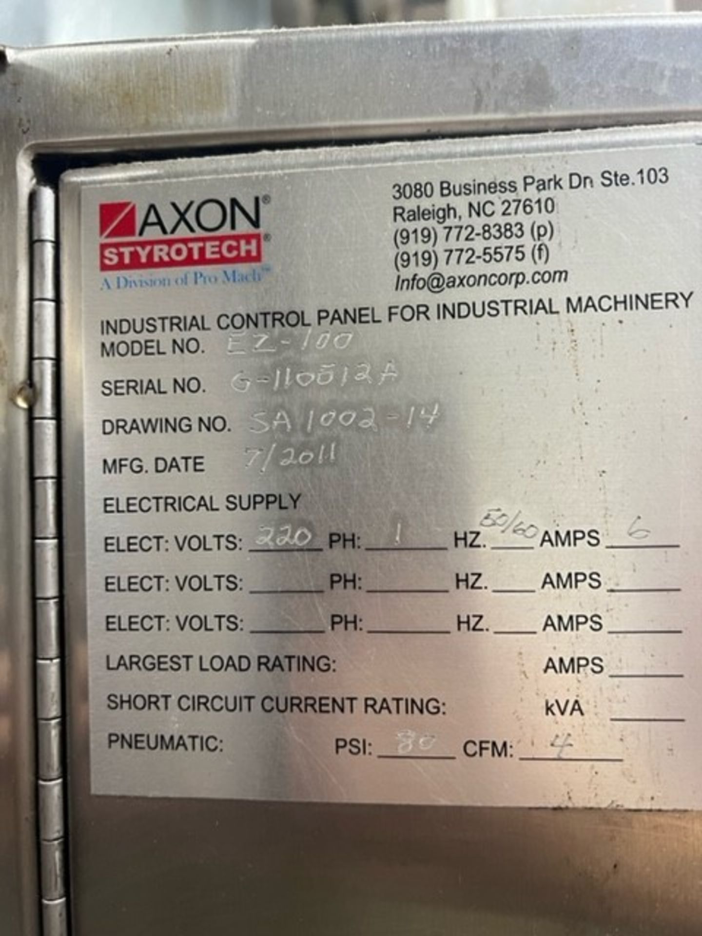 Axon EZ-Seal Tamper Band Applicator, Model EZ100 (Skid Fee $300) (Located Dayton, OH) - Image 2 of 2
