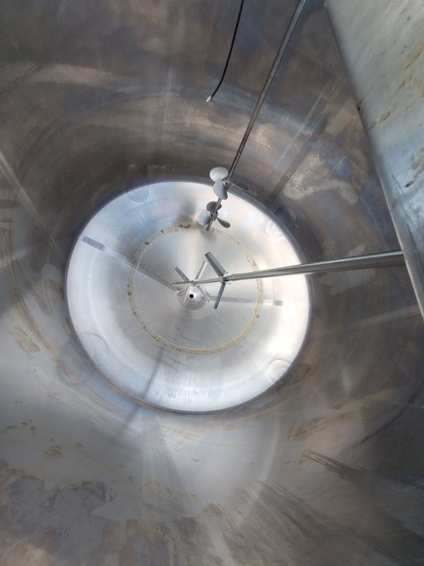 Feldmeier Aprox 1600 Gallon Stainless Steel Cone Bottom Mixing Tank -- Sold As Is Where Is NOTE: - Image 4 of 5