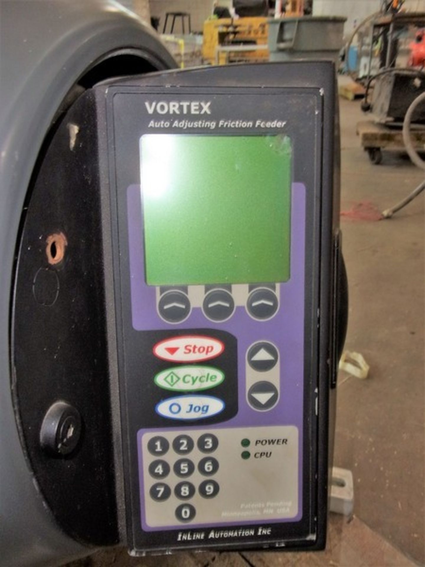 Vortex Inline Automation Auto Adjusting Friction Feeder, Model 1200L, S/N 040803, Unit was last used - Bild 8 aus 8