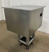 Vibratory Parts Bowl Extruded Aluminum Stand, Stainless Steel Enclosure, Approx Dims: 32 x 27 x