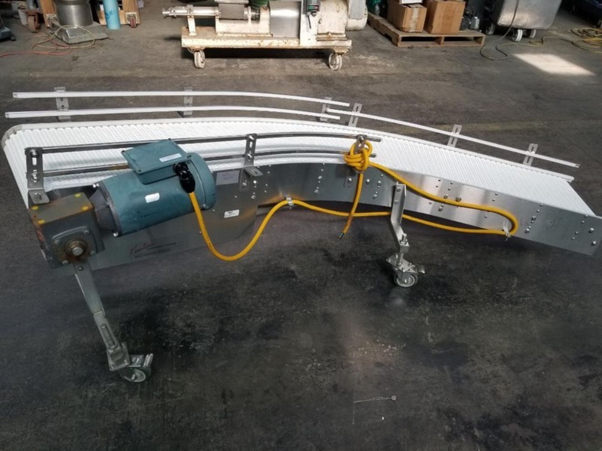 Keenline S/S Sanitary 90 deg intralox belt conveyor, Serial # 20211SAR, This unit was last used in - Image 2 of 10