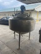 Aprox. 300 Gal. S/S Mix Tank, with S/S Agitation, with Baldor 5 hp Agitation, 1725 RPM Motor,
