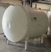 1000 Gallon Jacketed Insulated Stainless Steel Horizontal Storage Tanks, horizontal mixer. (