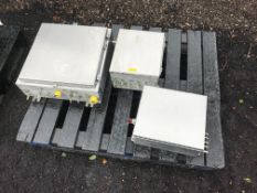 (3) S/S Electrical Boxes (Loading Fee $25) (Located Union Grove, WI)