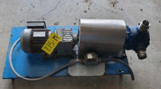 Viking Pump Model KK124A Stainless Steel wet parts on base, SEW Gear Box and Dual Voltage (230/